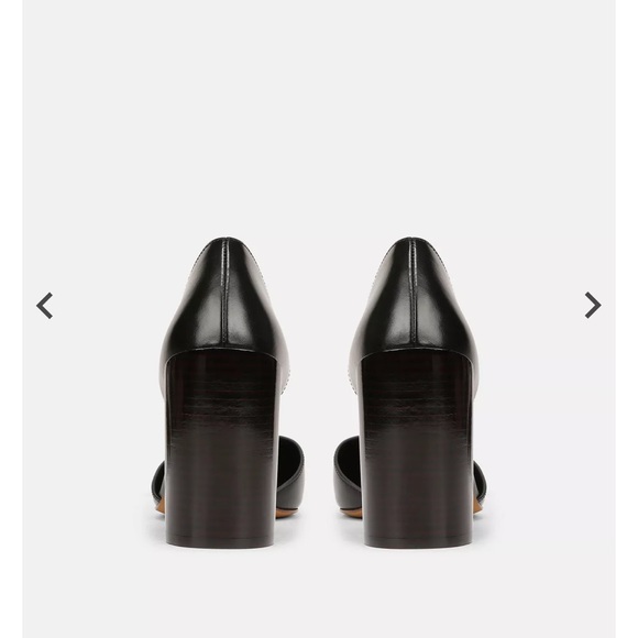 VINCE Prim Leather Pump with stacked heel - Picture 3 of 15